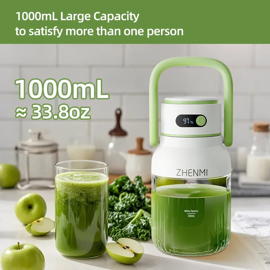 USB-C Rechargeable, Easy To Clean, Suitable For Juicing Fruits And Vegetable