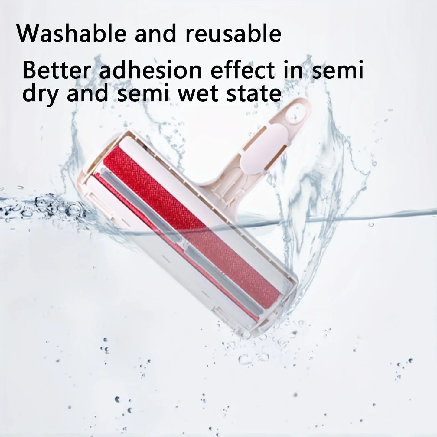 Cat Hair Removal Brush Large Pet Fluff Roller Portable Washable Cat Dog Lint Furniture Sofa