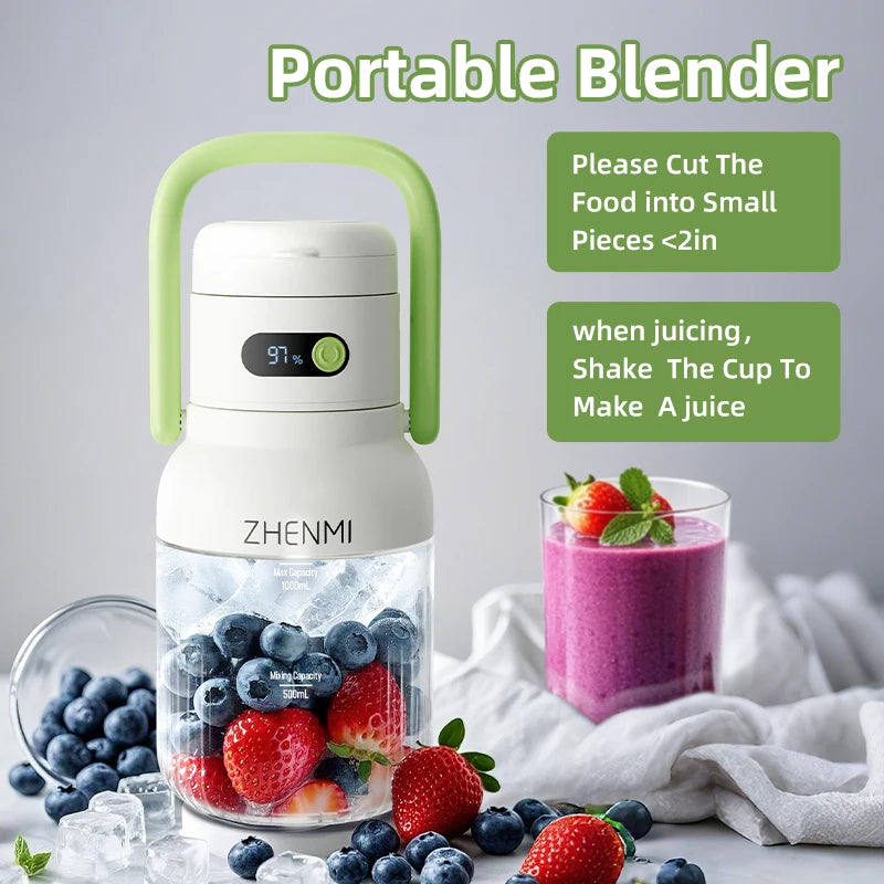 USB-C Rechargeable, Easy To Clean, Suitable For Juicing Fruits And Vegetable