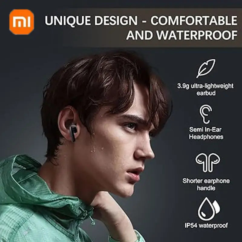 Wireless Earbuds  IP54 Waterproof Headset 20H Playtime Lightweight Comfort Fit Headphones
