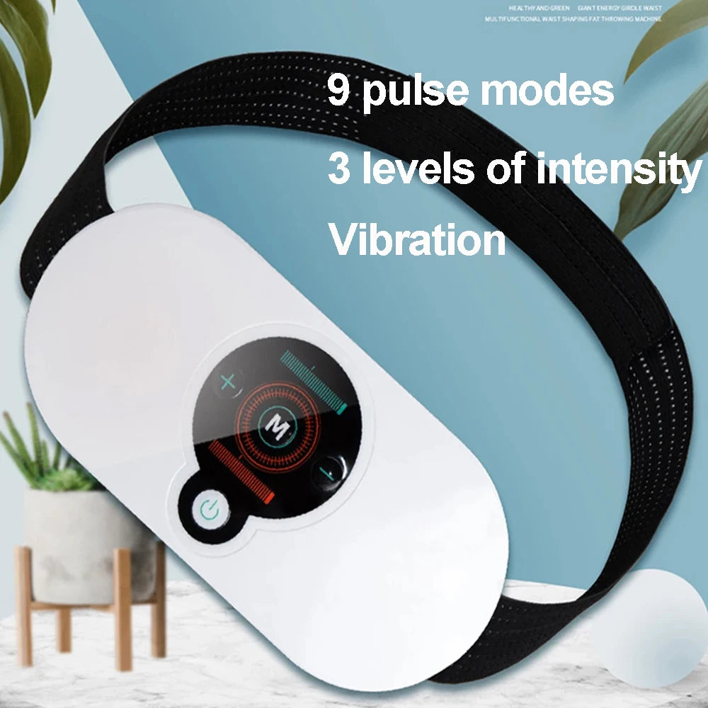 Slim Massager Electric Waist Trainer Fat Cellulite Burner Belt Vibration Muscle Massage Slimming Pulse Weight Loss