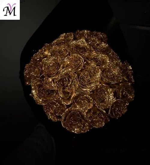 Crystal Glitter Rose Flower