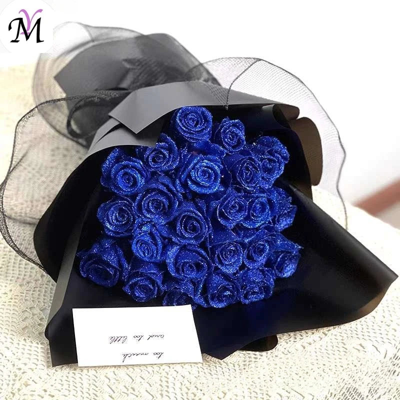 Crystal Glitter Rose Flower