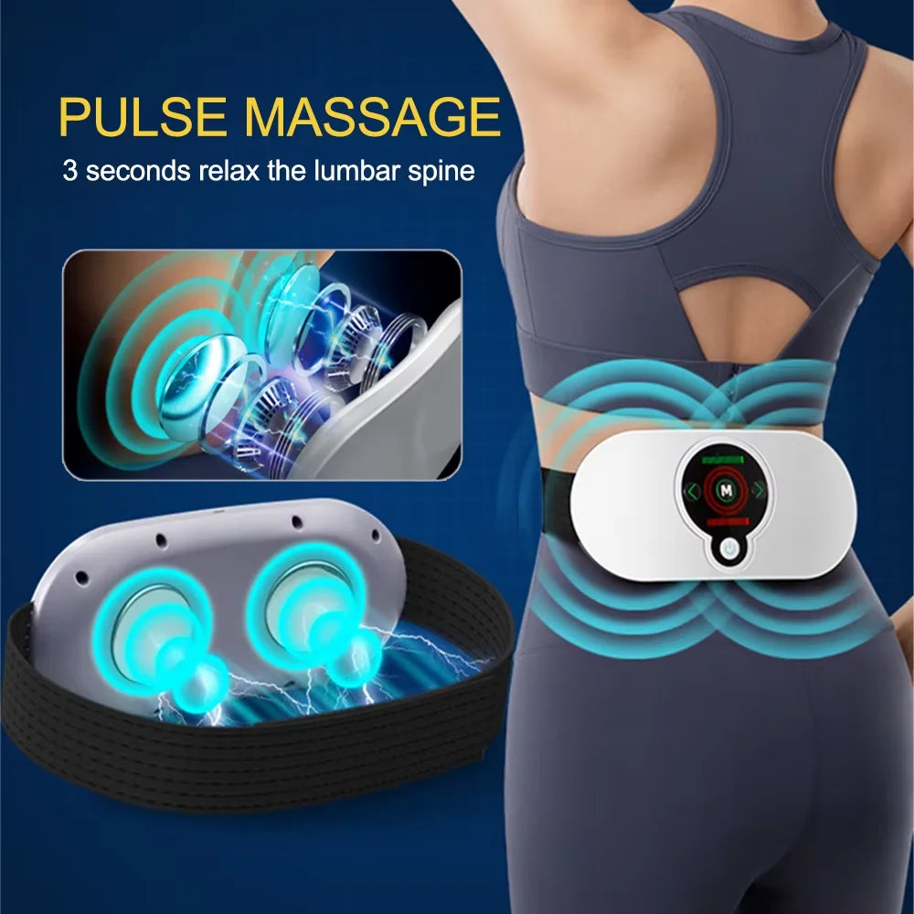 Slim Massager Electric Waist Trainer Fat Cellulite Burner Belt Vibration Muscle Massage Slimming Pulse Weight Loss