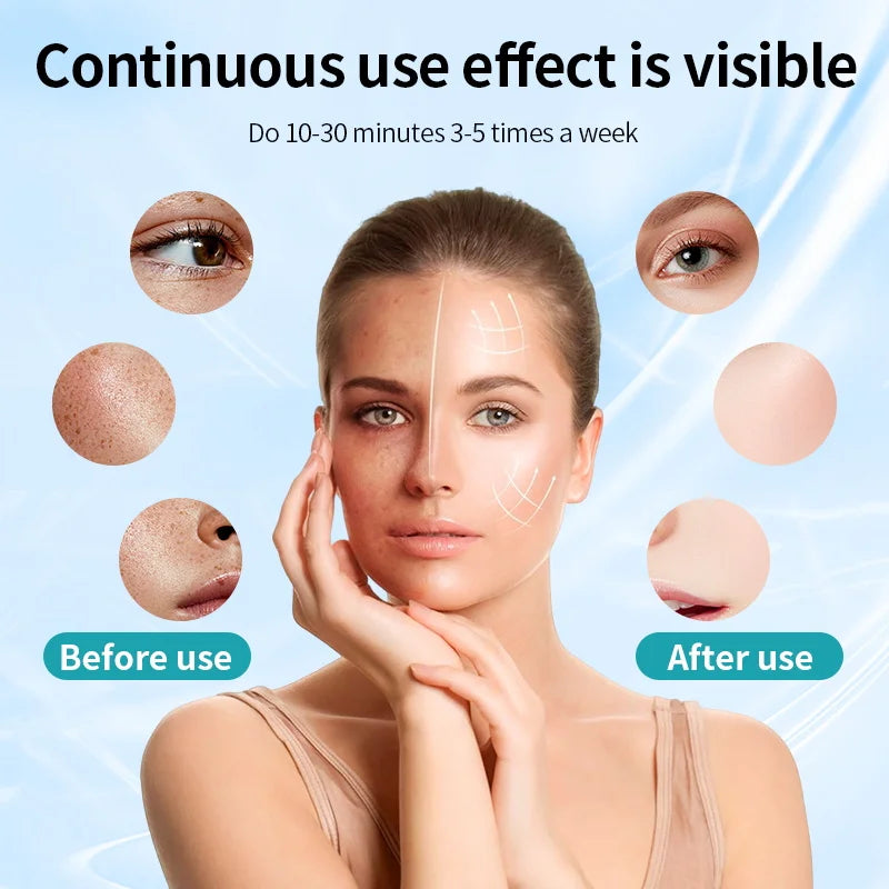 7 Color LED Face Mask with Neck Wireless Portable Red Light Therapy for Anti-Aging, Wrinkles, Skin Rejuvenation